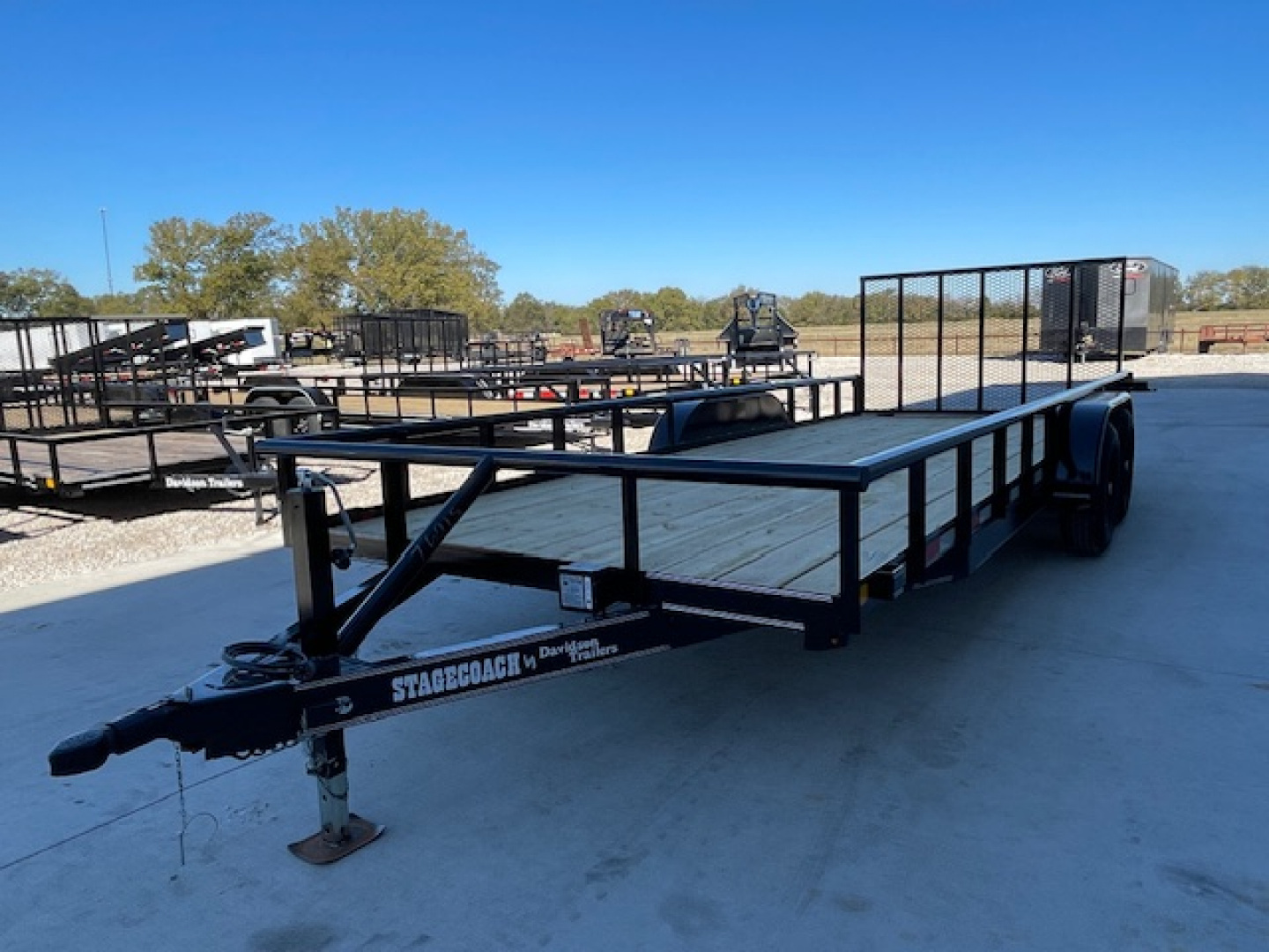 New 2026 DAVIDSON 83X20 UTILITY TANDEM (2)5200lb AXLES ,GVWR 9900lbs, ,4' GATE, WRAPPED TONGUE