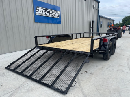 New 2026 DAVIDSON 83X14 TANDEM AXLE PIPE TOP UTILITY W/4' GATE