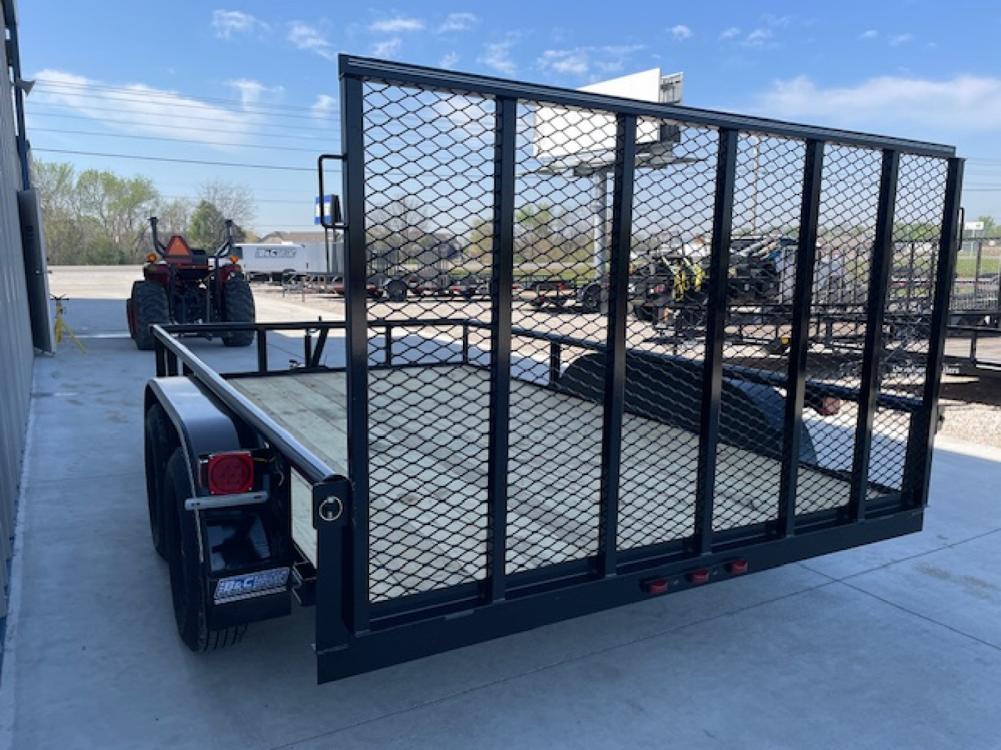 New 2026 DAVIDSON 83X12 TANDEM AXLE UTILITY PIPE TOP W/4' GATE