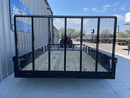 New 2026 DAVIDSON 83X12 TANDEM AXLE UTILITY PIPE TOP W/4' GATE