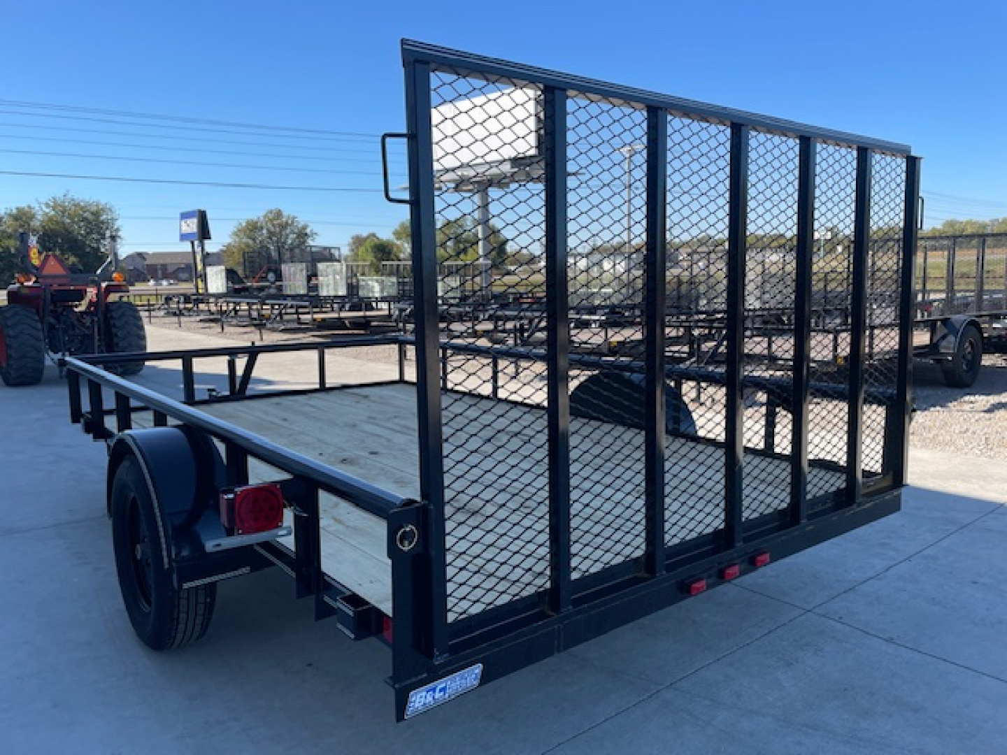 New 2026 DAVIDSON 83X12 PIPE TOP SINGLE AXLE UTILITY W/ 4' GATE