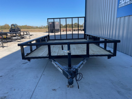 New 2026 DAVIDSON 83X12 PIPE TOP SINGLE AXLE UTILITY W/ 4' GATE