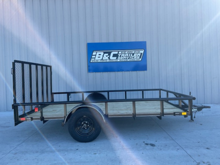 New 2026 DAVIDSON 83X12 PIPE TOP SINGLE AXLE UTILITY W/ 4' GATE