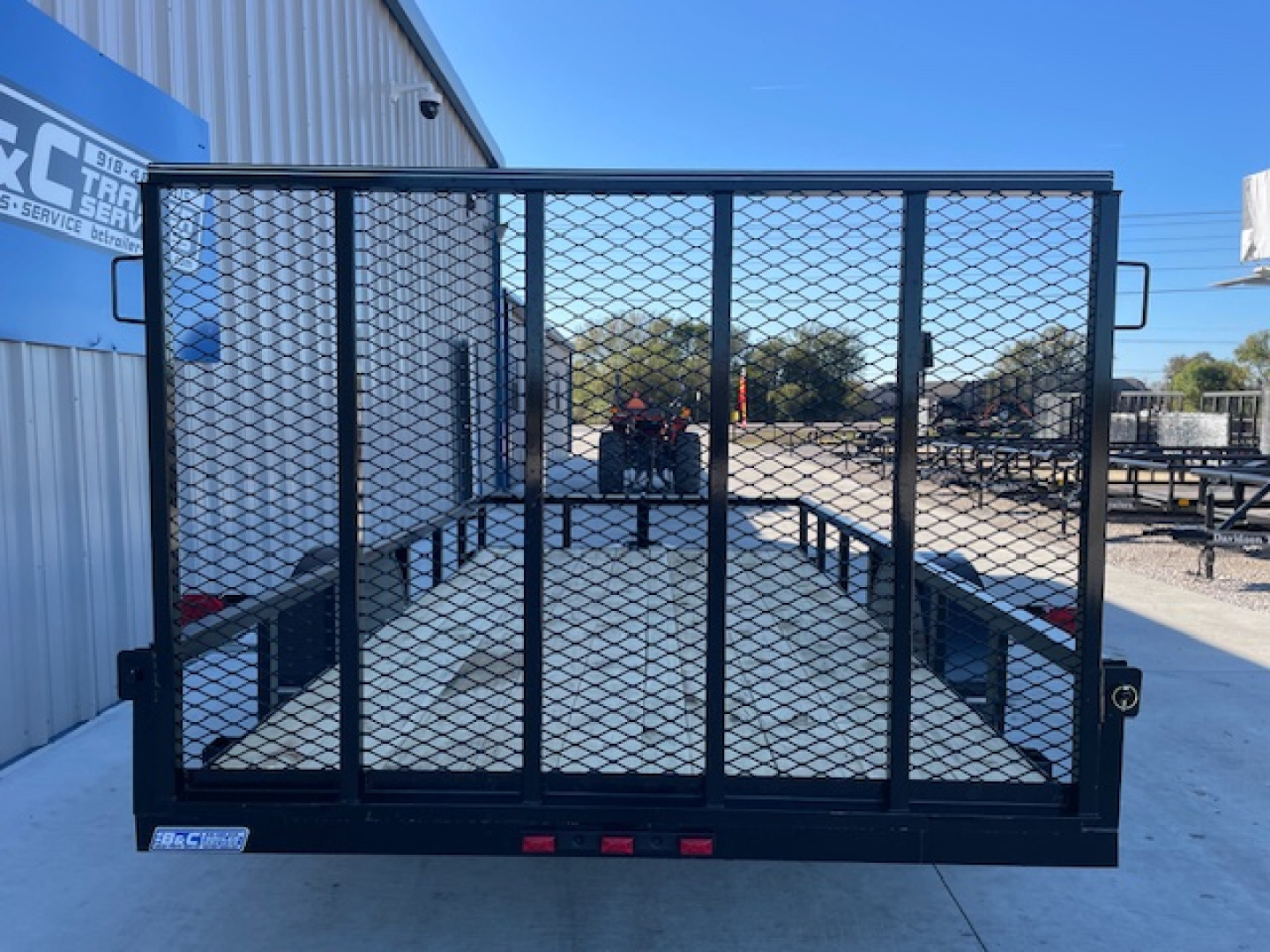 New 2026 DAVIDSON 72X12 SINGLE AXLE ANGLE TOP UTILITY W/ 4' GATE