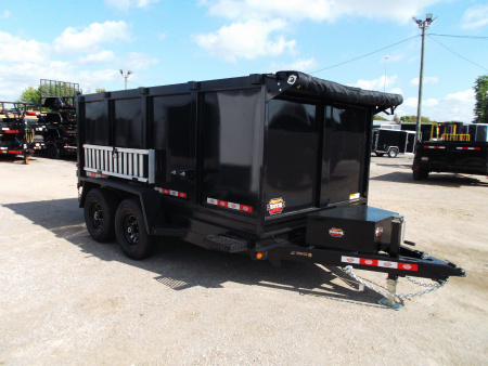 New 2026 Prospector 6X12 CW 10K Dump Trailer / 48  Sides / Tarp Kit / 6ft Aluminum Ramps