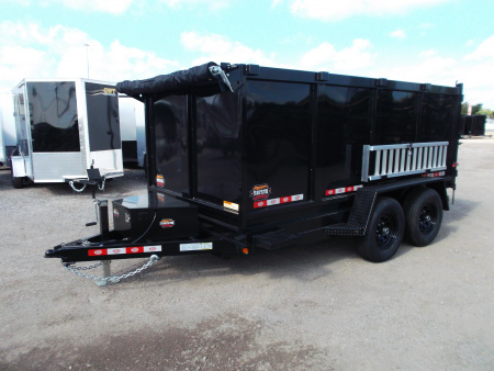 New 2026 Prospector 6X12 CW 10K Dump Trailer / 48  Sides / Tarp Kit / 6ft Aluminum Ramps