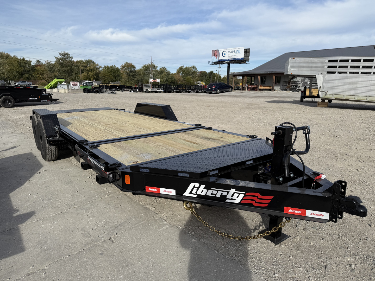 New 2026 LIBERTY LT14K83X20SPB8WF Tilt Trailer 83X20 TA PARTIAL (GVW:14000) MIDNIGHT BLACK