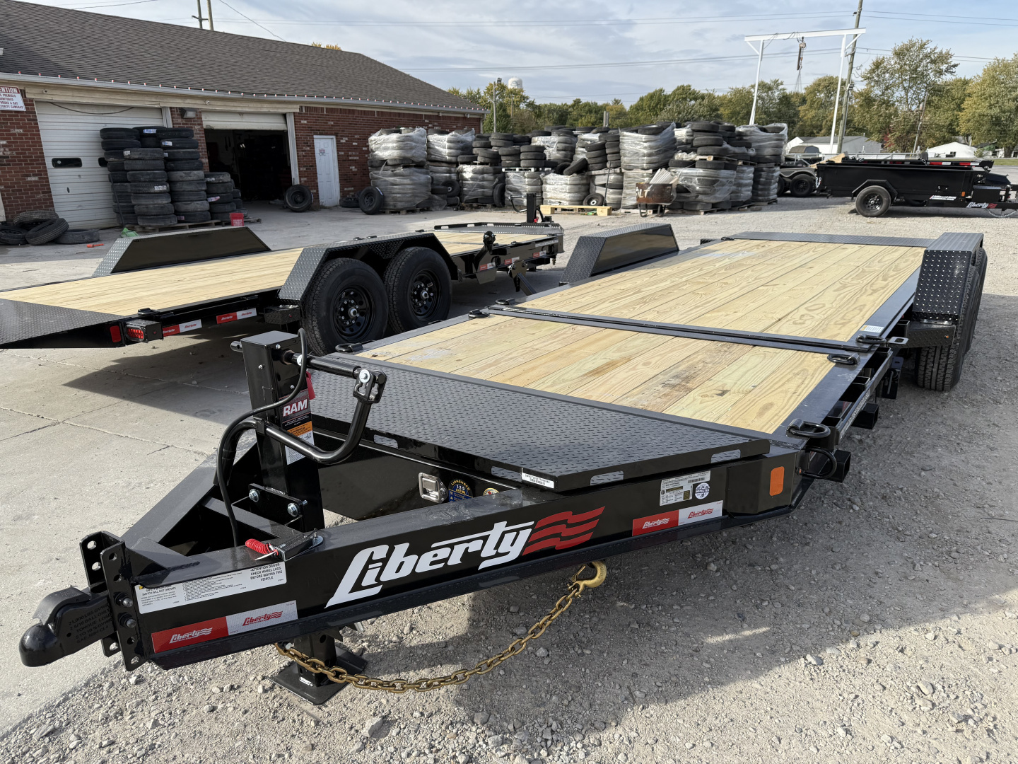 New 2026 LIBERTY LT14K83X20SPB8WF Tilt Trailer 83X20 TA PARTIAL (GVW:14000) MIDNIGHT BLACK