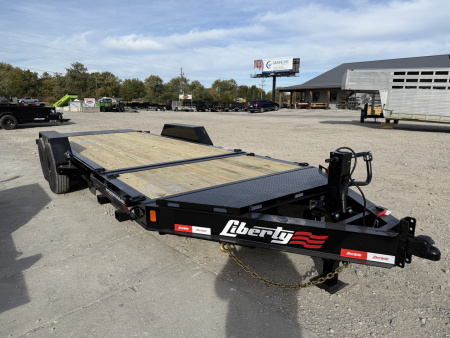 New 2026 LIBERTY LT14K83X20SPB8WF Tilt Trailer 83X20 TA PARTIAL (GVW:14000) MIDNIGHT BLACK