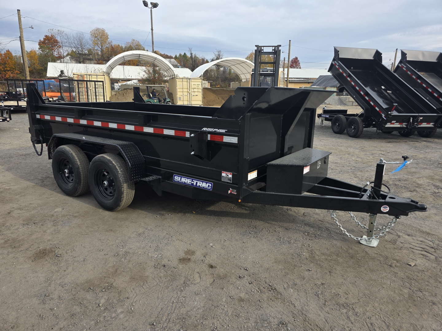 New 2026 Sure-Trac 6X12 10K - BATT CHARGER Dump Trailer