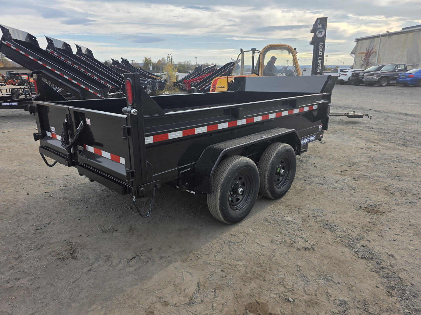 New 2026 Sure-Trac 6X12 10K - BATT CHARGER Dump Trailer