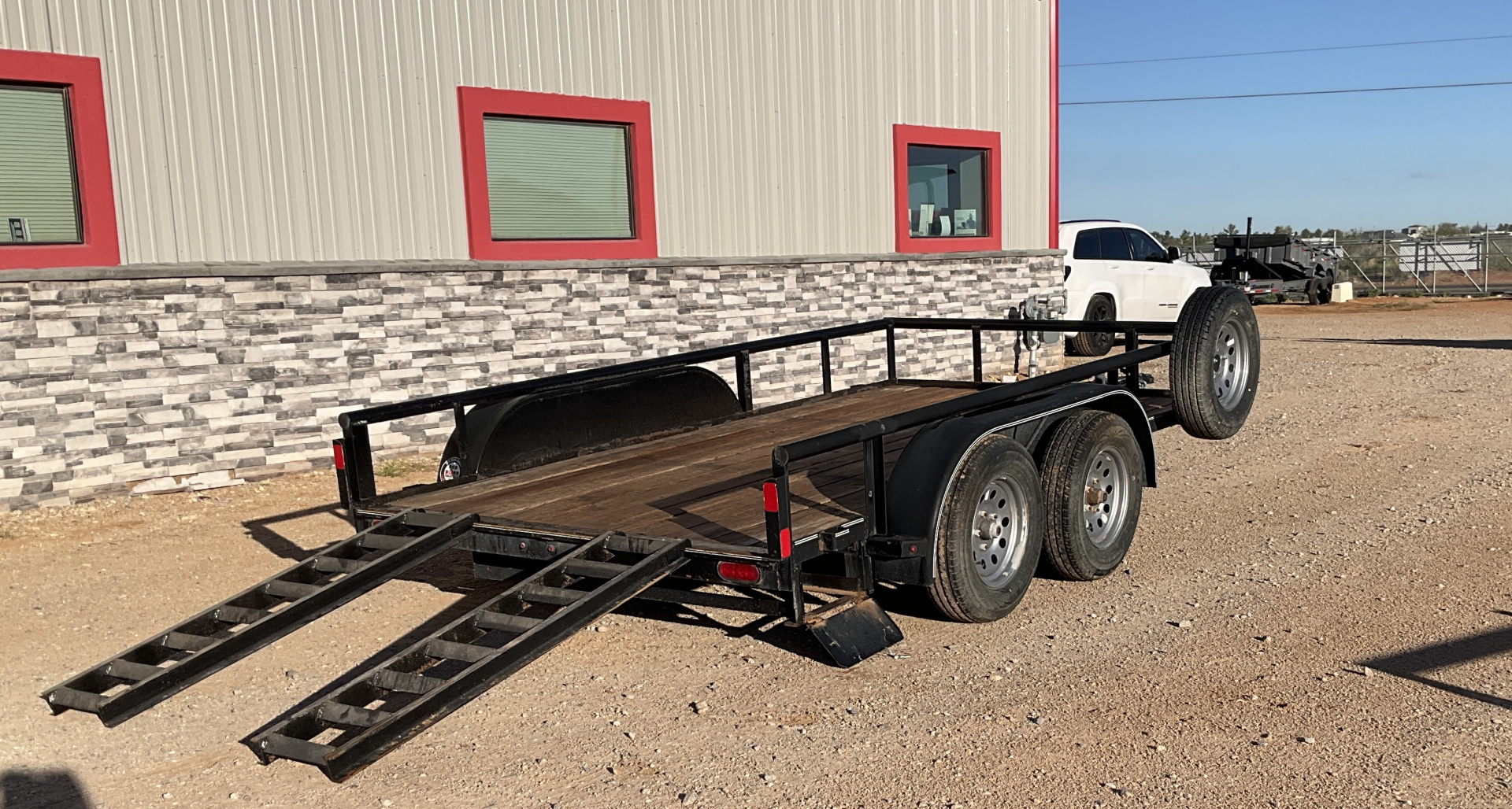 Used 2017 Lamar Trailers 72"x12' Tandem Axle Utility
