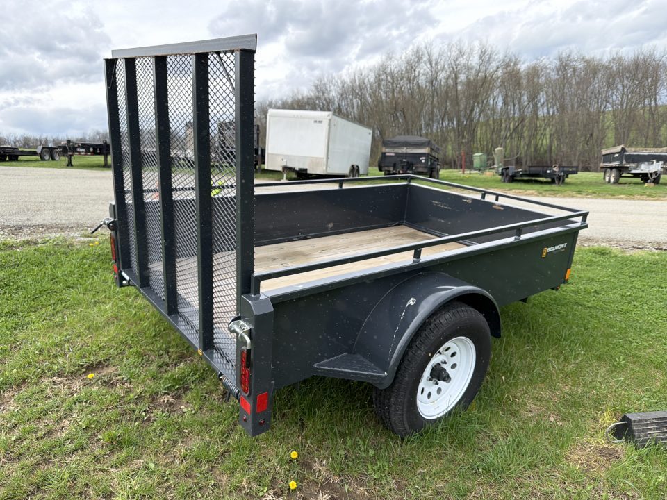 Used 2025 Belmont 5x8 Utility Trailer w/ 18" Solid Sides
