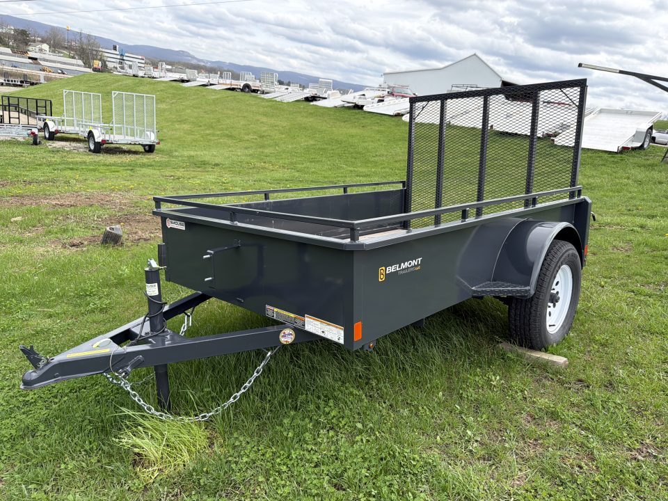Used 2025 Belmont 5x8 Utility Trailer w/ 18" Solid Sides