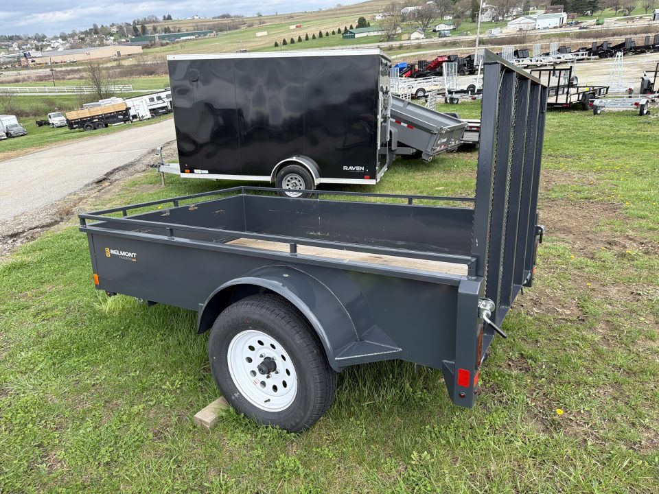 Used 2025 Belmont 5x8 Utility Trailer w/ 18" Solid Sides