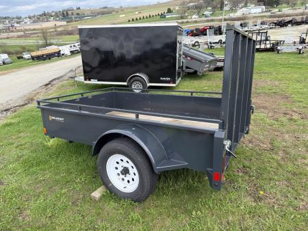 Used 2025 Belmont 5x8 Utility Trailer w/ 18" Solid Sides