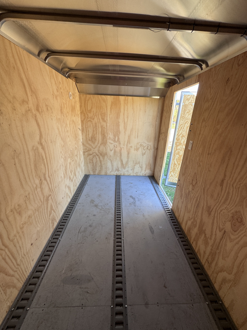 New USED 2022 Car Mate 6x12 Custom Cargo Tandem Trailer w/ Barn Doors,