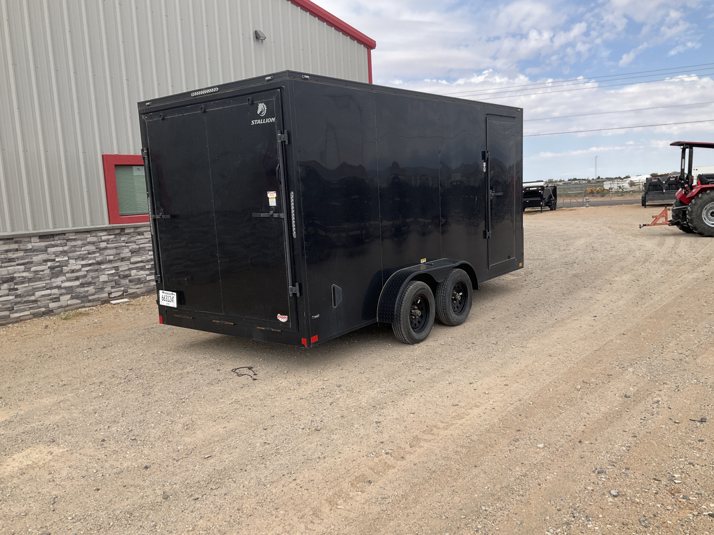 Used 2025 Stallion 7'x18' Enclosed Cargo Trailer