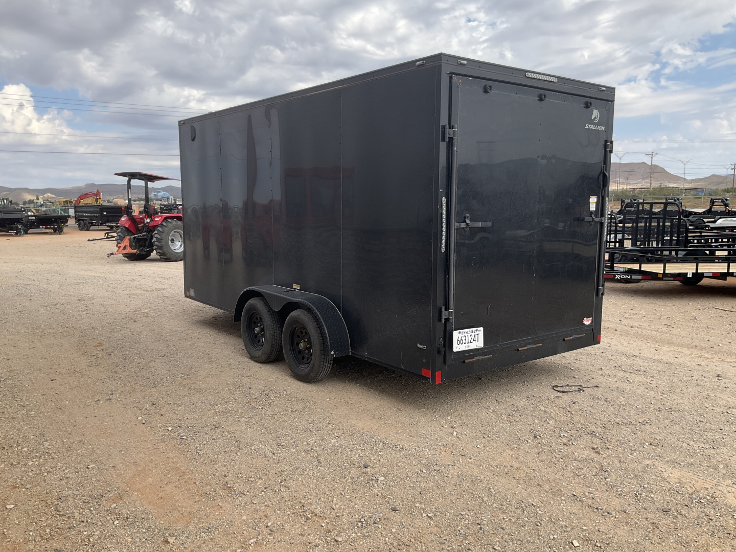 Used 2025 Stallion 7'x18' Enclosed Cargo Trailer