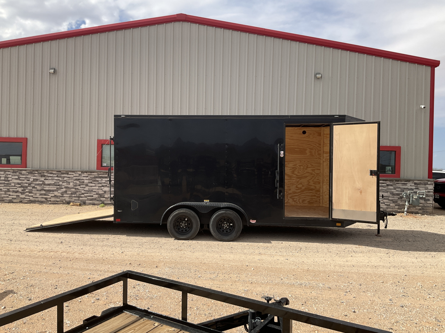 Used 2025 Stallion 7'x18' Enclosed Cargo Trailer