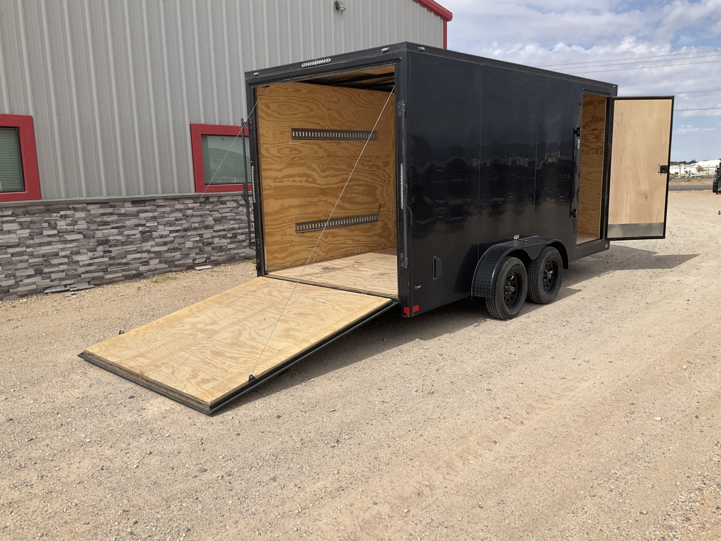 Used 2025 Stallion 7'x18' Enclosed Cargo Trailer
