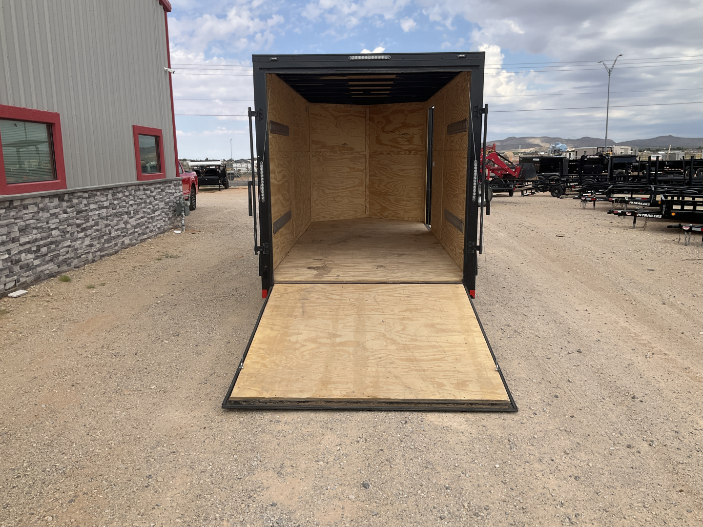 Used 2025 Stallion 7'x18' Enclosed Cargo Trailer