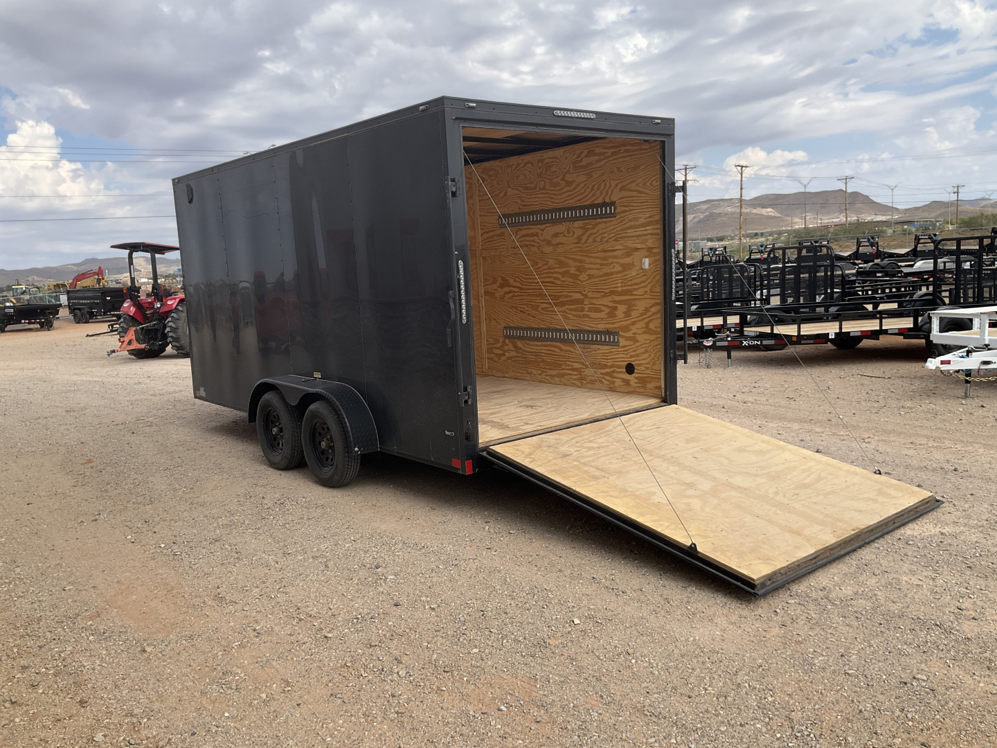 Used 2025 Stallion 7'x18' Enclosed Cargo Trailer