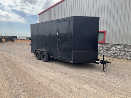 Used 2025 Stallion 7'x18' Enclosed Cargo Trailer