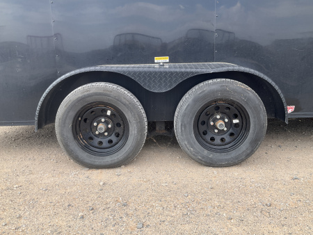 Used 2025 Stallion 7'x18' Enclosed Cargo Trailer