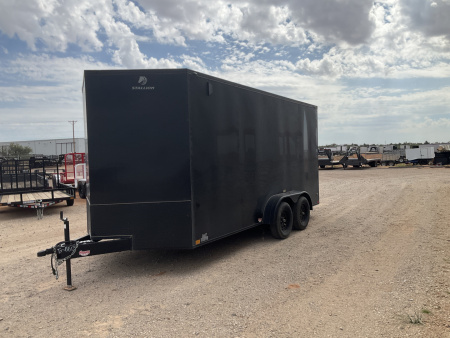Used 2025 Stallion 7'x18' Enclosed Cargo Trailer