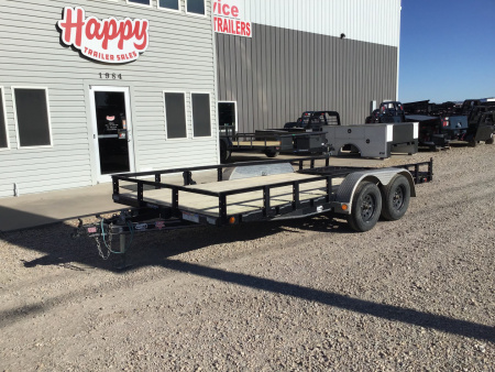 Used 2022 PJ 83 x16' Tandem Axle Utility Trailer- UL