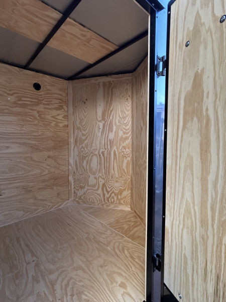 New 2025 Family Trailer 6x12 Tandem Axles Cargo / Enclosed Trailer-Screwless Exterior-Blackout Pkg-Rear Spoiler