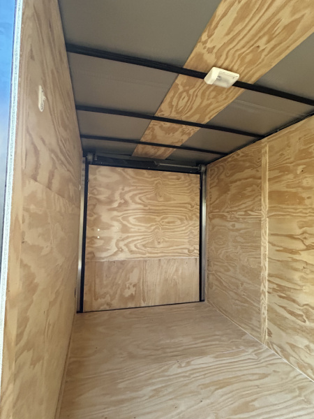 New 2025 Family Trailer 6x12 Tandem Axles Cargo / Enclosed Trailer-Screwless Exterior-Blackout Pkg-Rear Spoiler