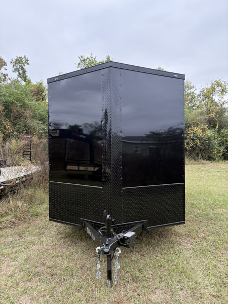 New 2026 Cargo United 7x16TA 7' Tall Rear Wing Spoiler .080 PolyCor Blackout Edition Cargo / Enclosed Trailer