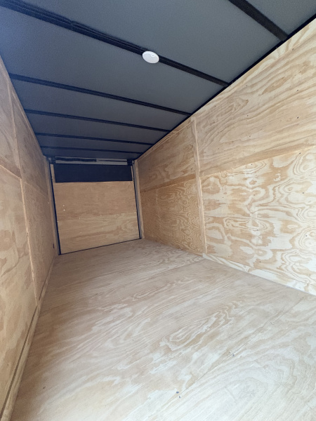 New 2026 Cargo United 7x16TA 7' Tall Rear Wing Spoiler .080 PolyCor Blackout Edition Cargo / Enclosed Trailer