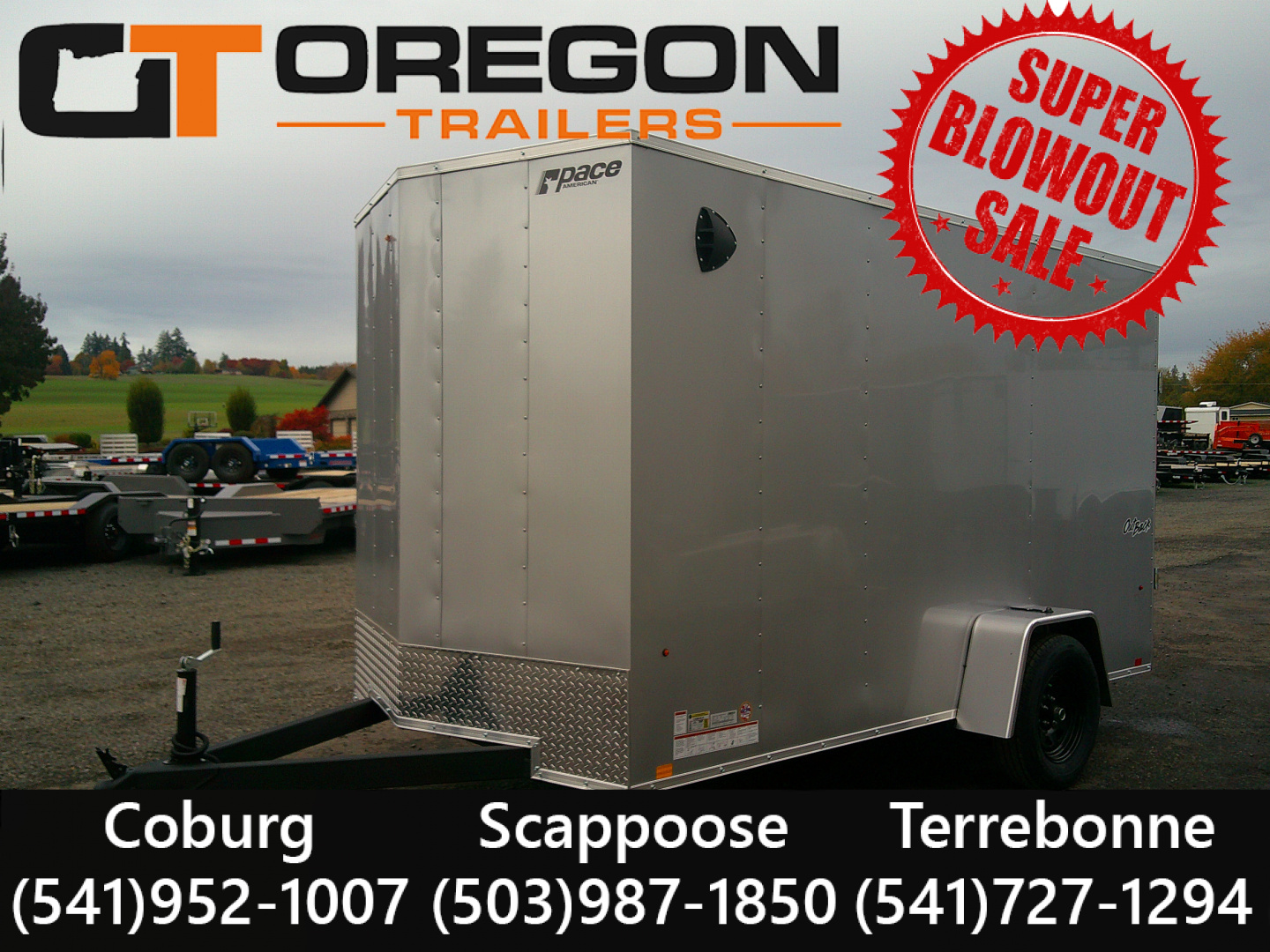 New 2026 Pace American 6x12 Cargo / Enclosed Trailer