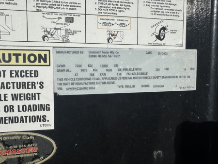 Used 2022 Diamond T 8.5-35+5DeckOverGooseNeckMAXX