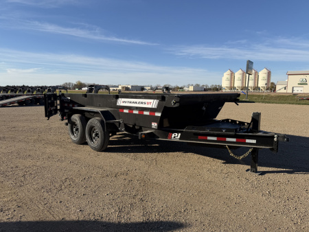 New 2026 PJ Trailers DT1 14x83 Telescopic Dump Dump Trailer