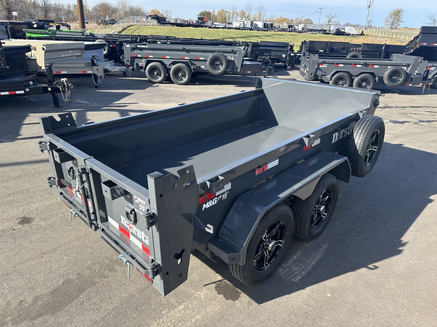 New DCB 5X10 7K DUMP TRAILER - GRAY