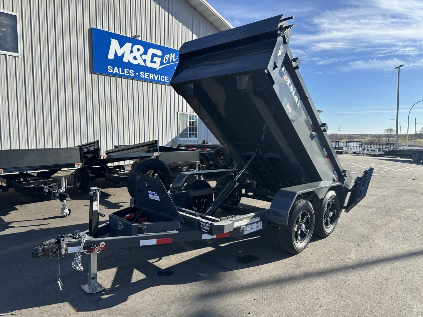 New DCB 5X10 7K DUMP TRAILER - GRAY