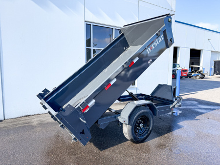New DCB 5X10 7K SINGLE AXLE DUMP TRAILER - GRAY
