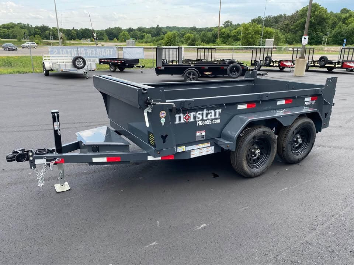 New DCB 5X10 7K DUMP TRAILER - GRAY