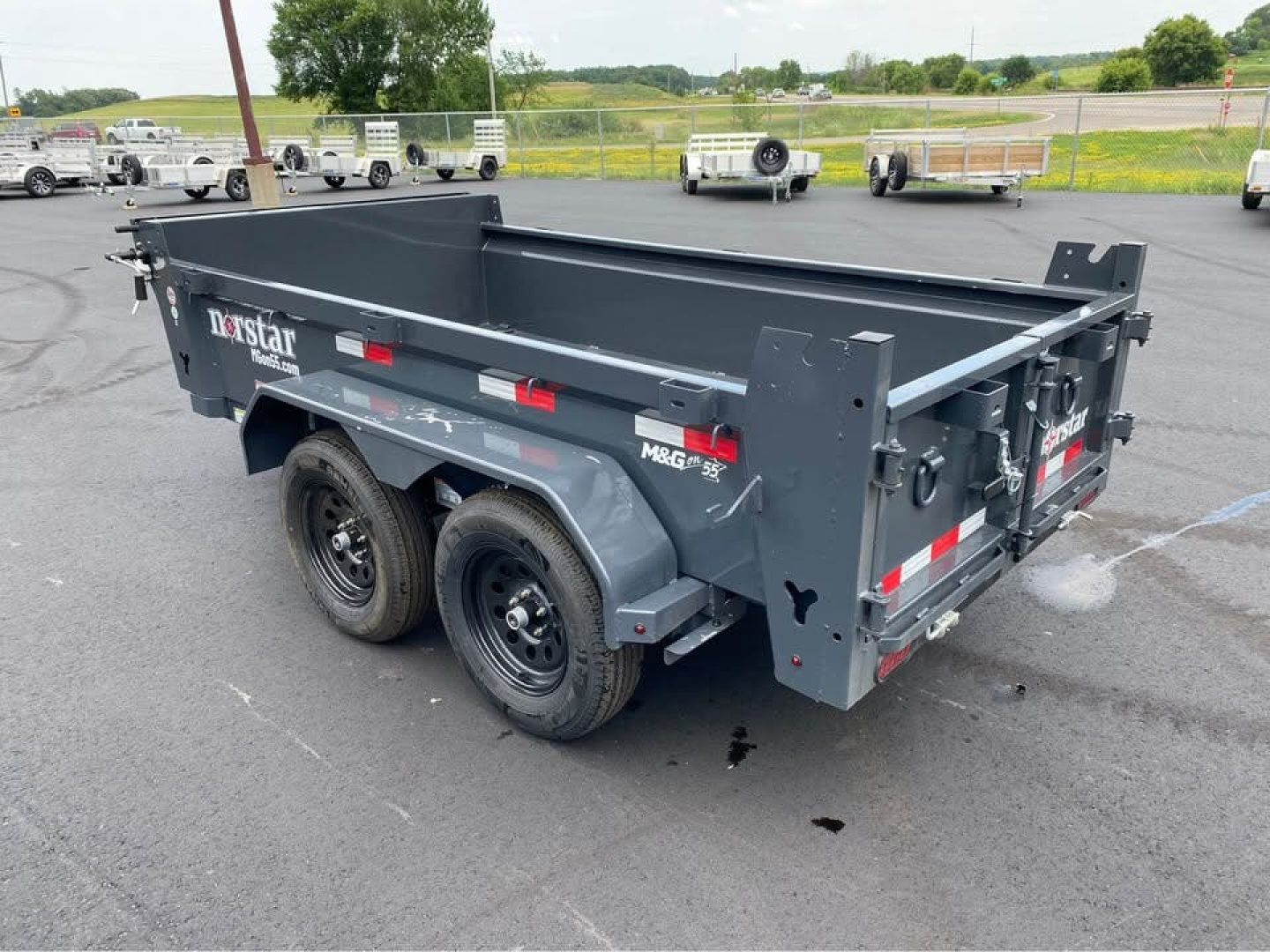 New DCB 5X10 7K DUMP TRAILER - GRAY