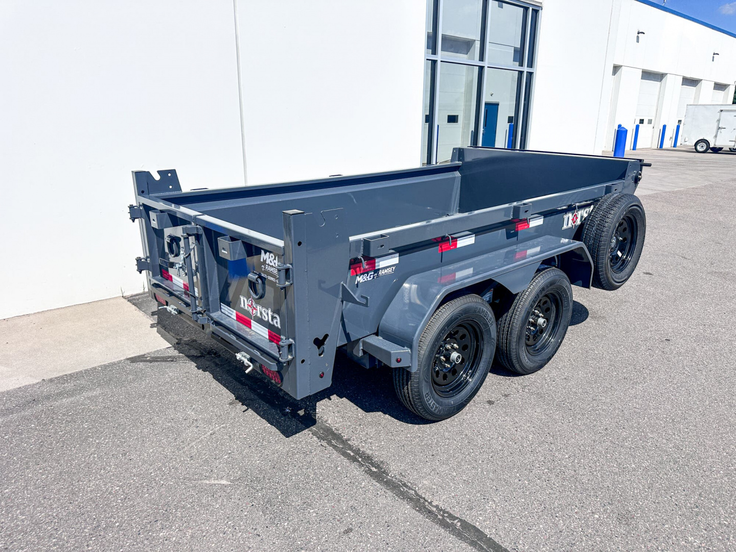 New DCB 5X10 7K DUMP TRAILER - GRAY