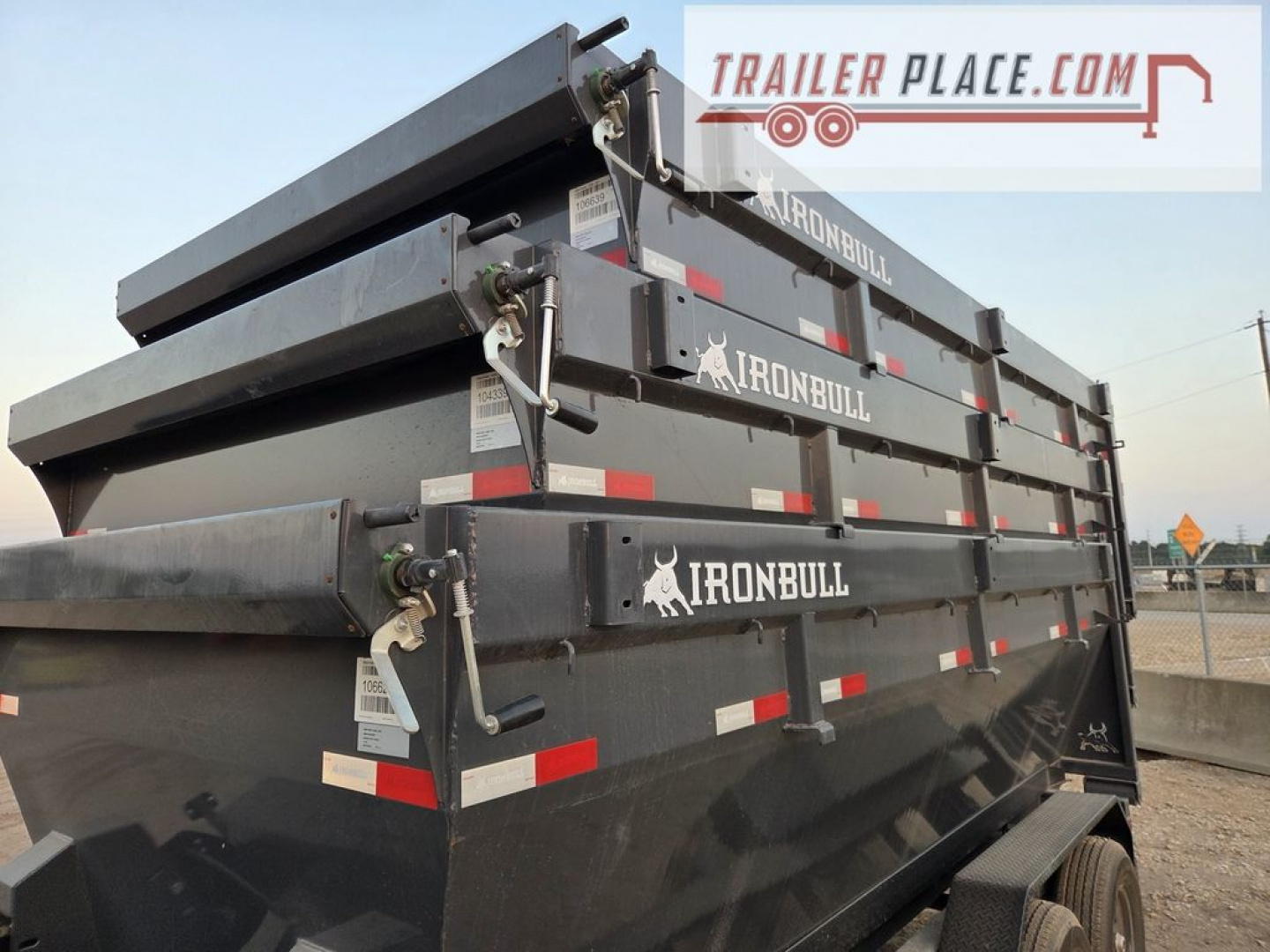 New 2026 IRON BULL 83"X16'x 4' ROLL OFF DUMP PACKAGE W/ WINCH AND 3 R