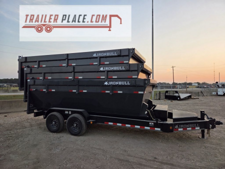 New 2026 IRON BULL 83"X16'x 4' ROLL OFF DUMP PACKAGE W/ WINCH AND 3 R