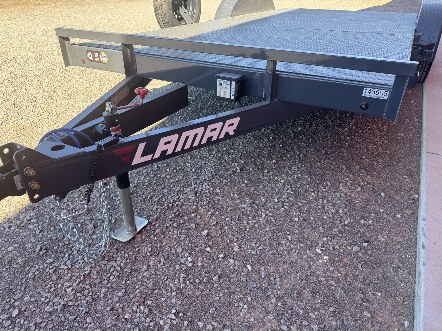New 2026 Lamar Trailers 83X18 CE 7K STEEL DECK CAR HAULER W-PLATE Car Hauler