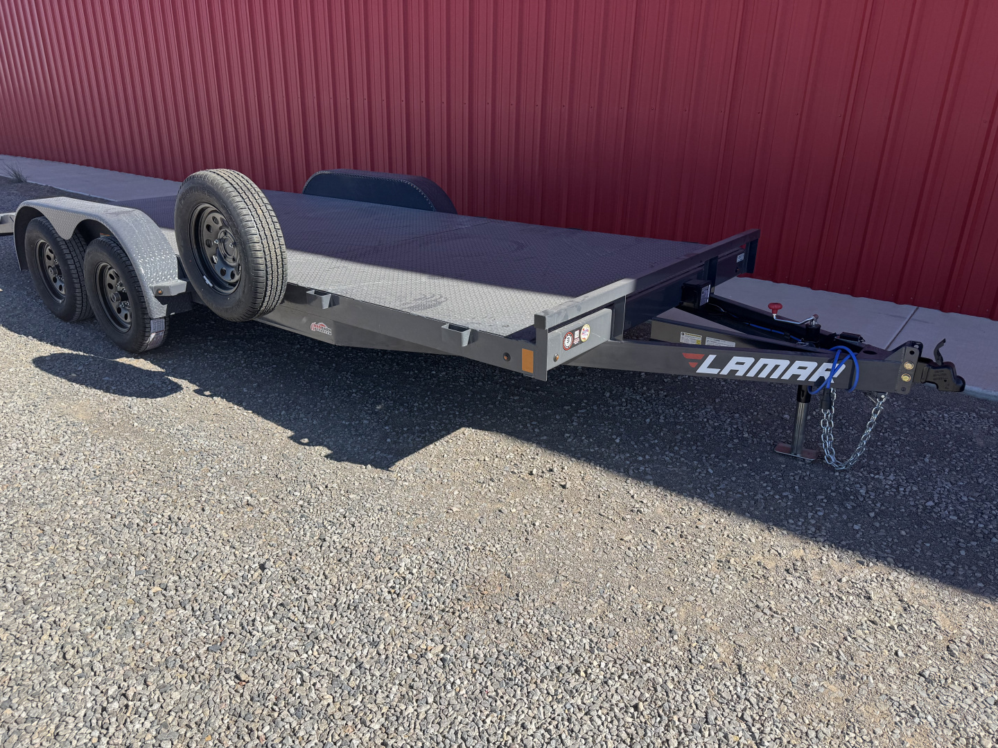 New 2026 Lamar Trailers 83X18 CE 7K STEEL DECK CAR HAULER W-PLATE Car Hauler