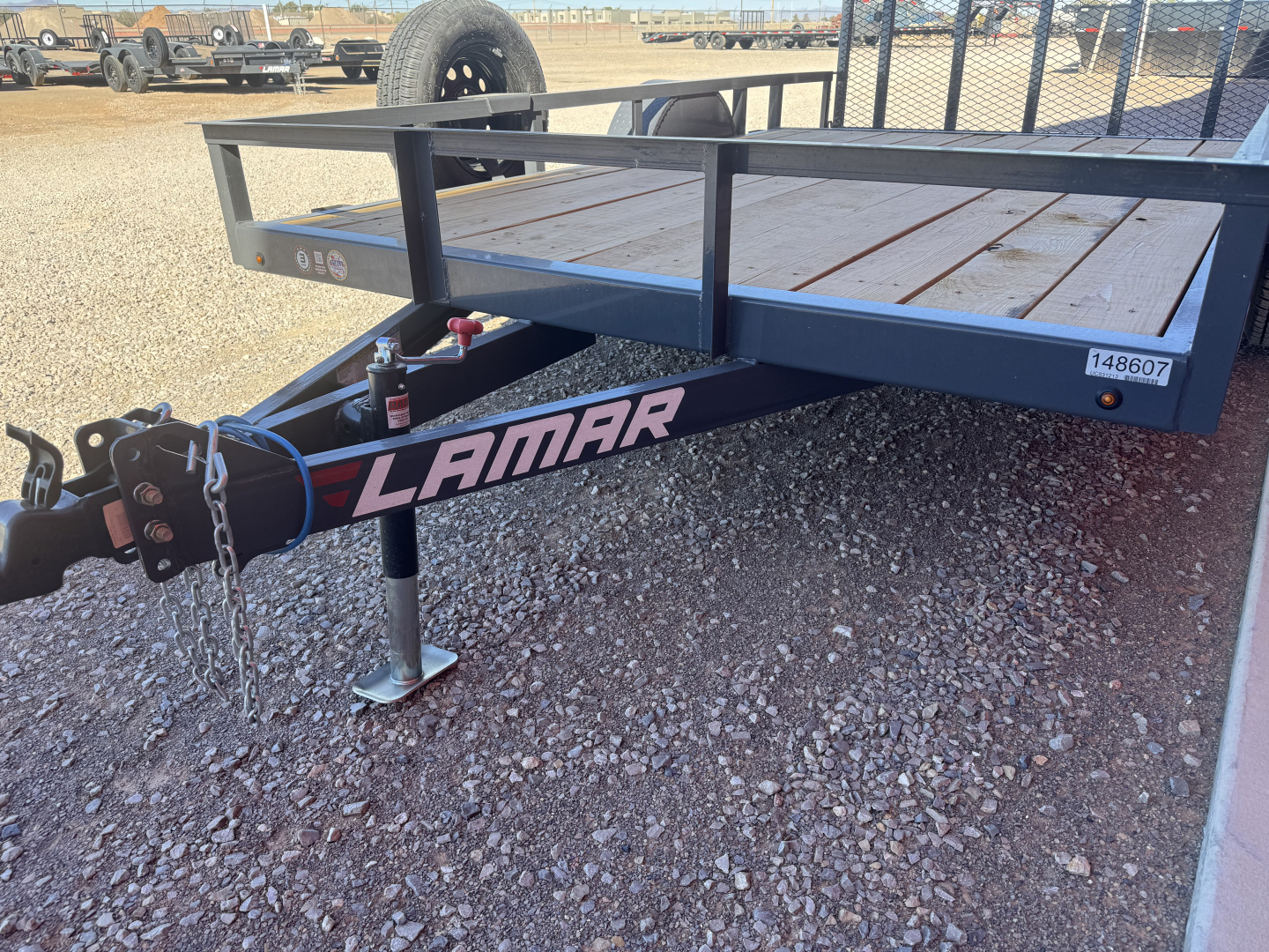 New 2026 Lamar Trailers 83X12 UC S/A FOLD-IN GATE Utility Trailer