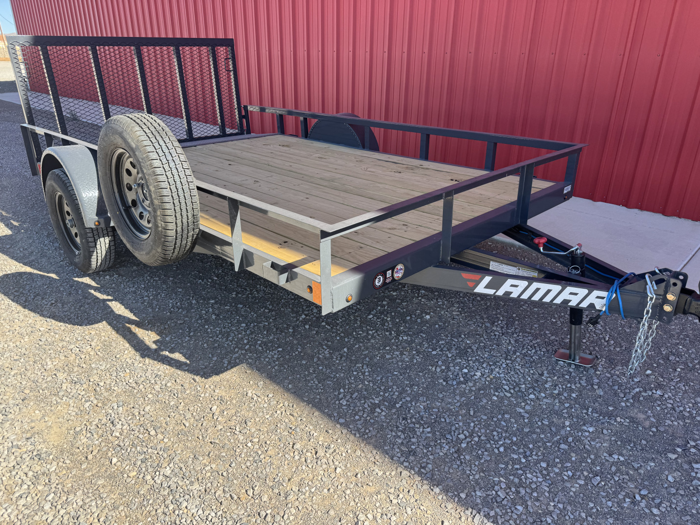 New 2026 Lamar Trailers 83X12 UC S/A FOLD-IN GATE Utility Trailer